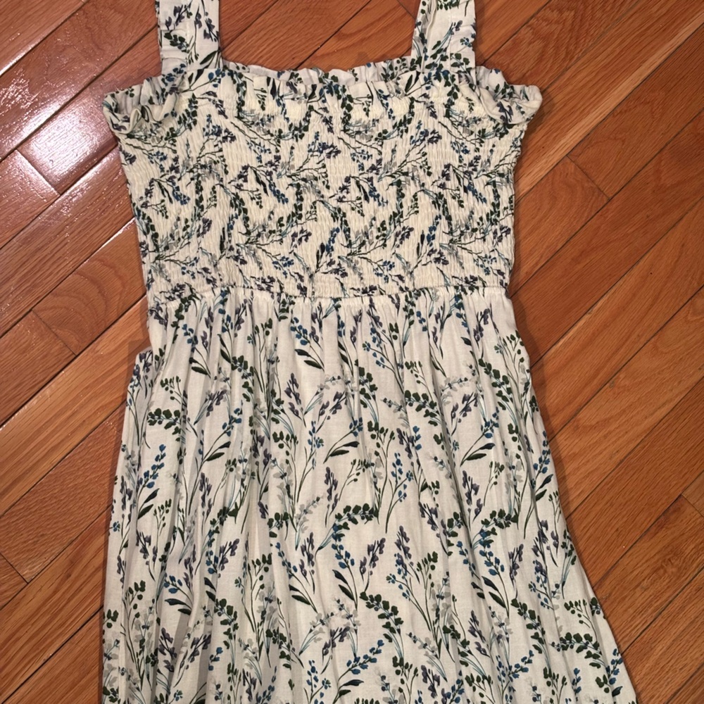 Zara Floral cinched top Maxi Dress - Picture 3 of 8